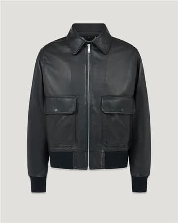 Belstaff Pilot Leather Jacket - Black - XL
