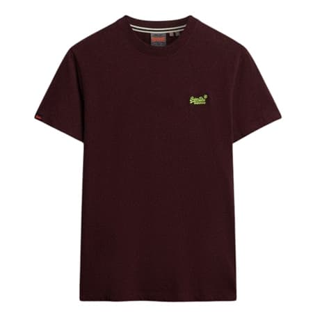 Superdry Essential Logo Emb Tee - Wine - XL