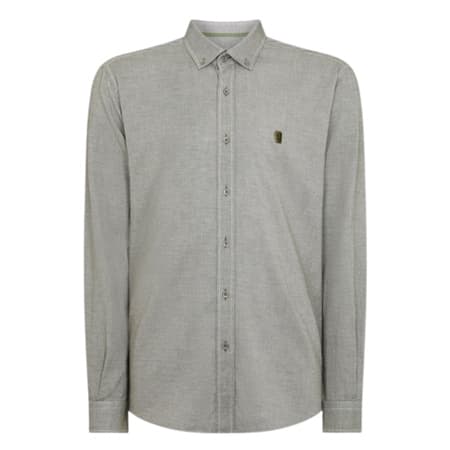 Remus Uomo Parker Tapered Fit Cotton Shirt - Green - S