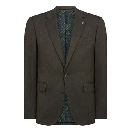 Remus Uomo Matteo Slim Fit Stretch Jacket - Brown - 40R