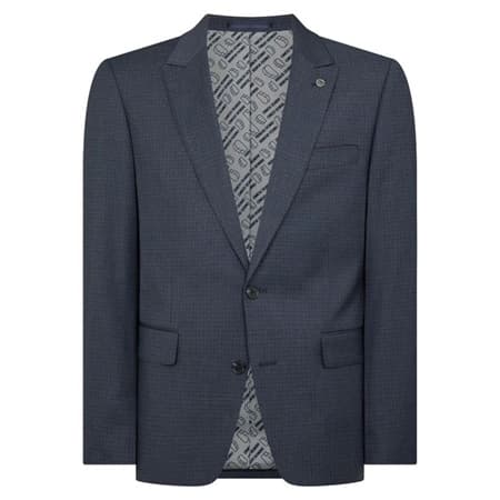 Remus Uomo Peppe Tapered Fit Linen-Blend Jacket - Navy - 42R