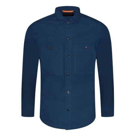 Boss Locky 2 Oversized Overshirt - Blue - S