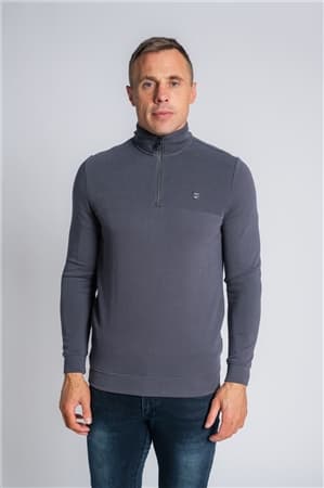 Xv Kings Narbonne Wolf 1/4 Zip Sweatshirt - Charcoal - M