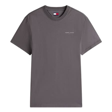 Tommy Jeans Slim Linear Logo T-shirt - Black - XL