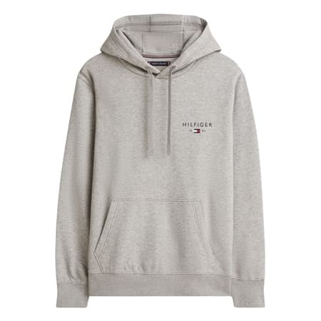Tommy Hilfiger Brand Love Small Flag Logo Hoodie - Grey - XS