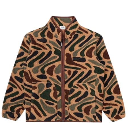 Parlez Hedgeman Zip Thru Camo Fleece - Brown - S