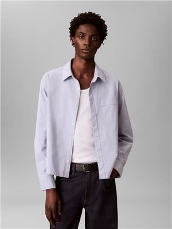 Calvin Klein Jeans Oxford Cropped Shirt - S
