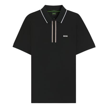 Boss Philix Stretch-Cotton Polo Shirt - Black - XL