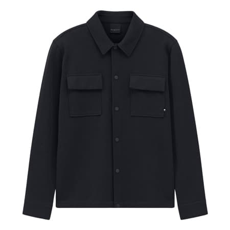Bugatti Mens Knitted Shacket - Black - S