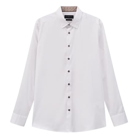 Bugatti Casual Plain Shirt - White - M