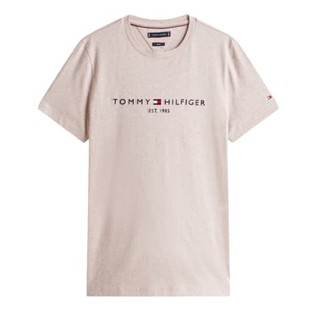 Tommy Hilfiger Linear Logo Embroidery T-Shirt - Grey - XL