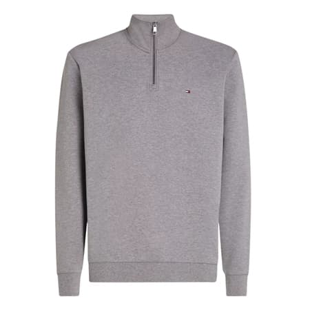 Tommy Hilfiger Essential Intechno Quarter-Zip Sweatshirt - Grey - XL