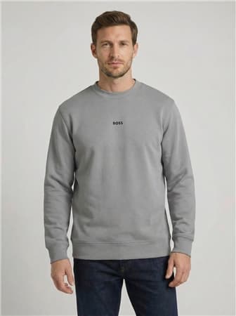 Boss Wesmallcrew Relaxed-fit Sweatshirt - Grey - XL