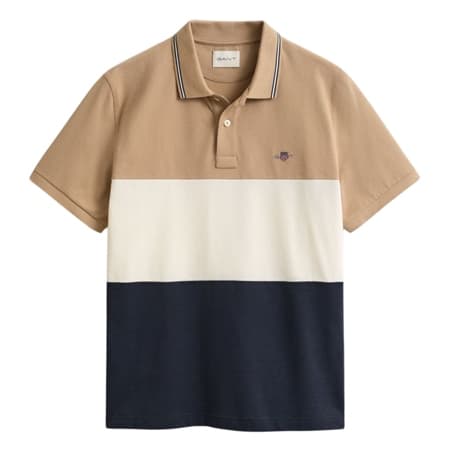 Gant Cut And Sewn Ss Polo Shirt - Navy - XL
