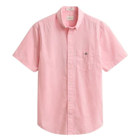 Gant Reg Classic Poplin Ss Shirt - Pink - XL