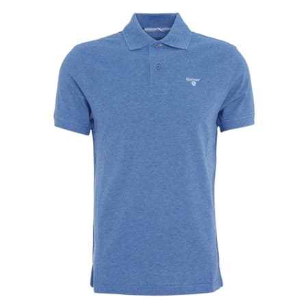 Barbour Tartan Pique Polo Shirt - Dark Blue - XL