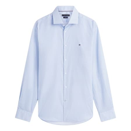 Tommy Hilfiger Micro Print Slim Fit Shirt - Blue - XL