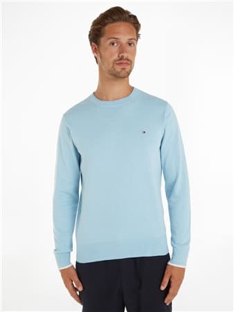 Tommy Hilfiger Mouline Organic Cotton Knit - Blue - XL