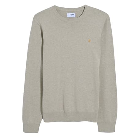 Farah Mullen Cotton Sweater - Cream - XL