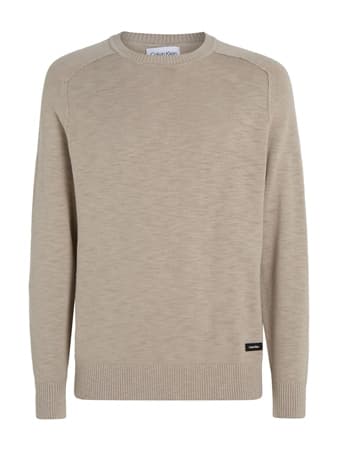 Calvin Klein Slub Texture Sweater - Grey - L