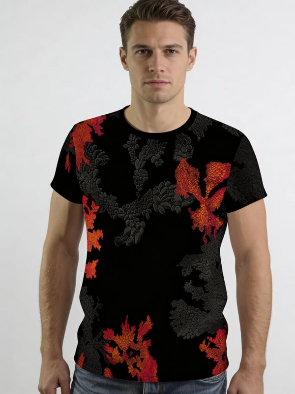 T Shirt Herren EMBER BLACK von GERMENS