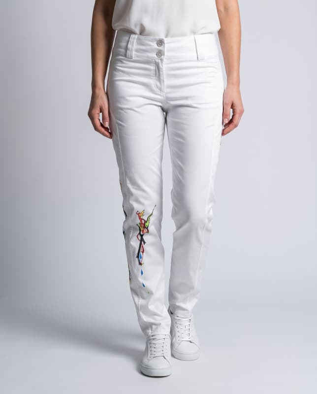 LILIBY - Weiße Damenhose - GERMENS