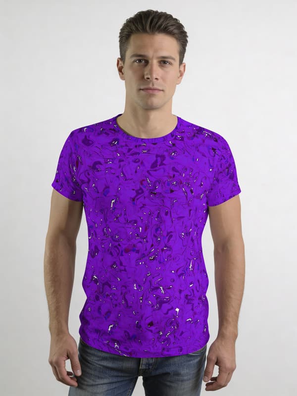 T Shirt Herren GRAVUR LILAS von GERMENS