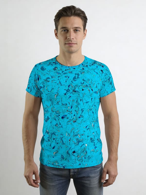 T Shirt Herren GRAVUR BLUE von GERMENS