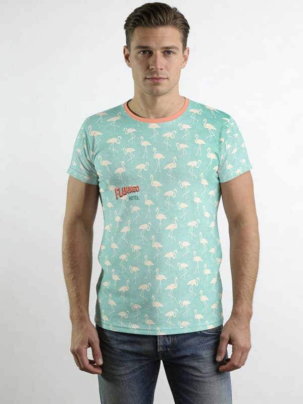 FLAMINGO HOTEL - Herren TShirt Rundhals - GERMENS