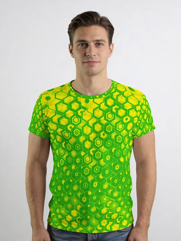 T Shirt Herren HEXAGON URANIO von GERMENS