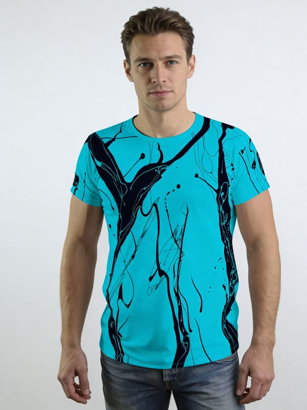 T Shirt Herren LEBENSADER AQUAMARIN von GERMENS