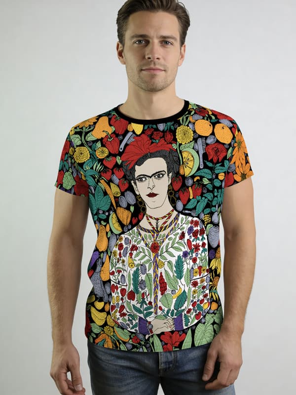 T Shirt Herren BLUMEN MEXICOS von GERMENS