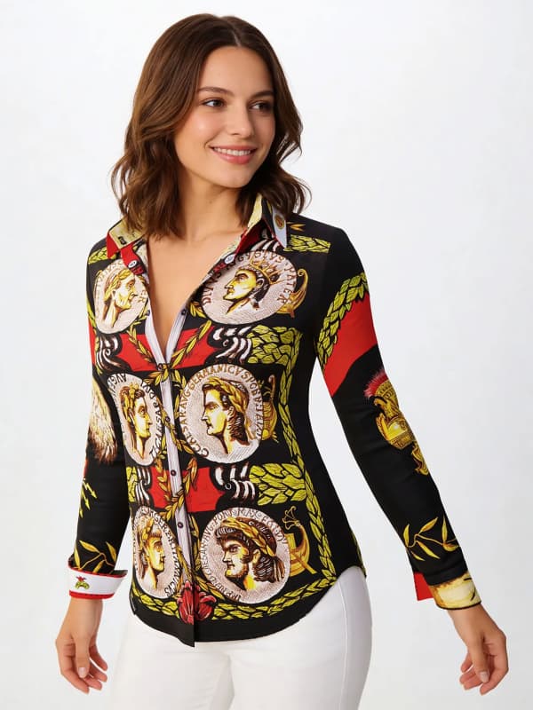Bunte Damenbluse IMPERATOR von GERMENS
