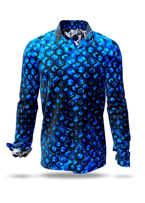 Hemden Herren HEXAGON KOBALT von GERMENS