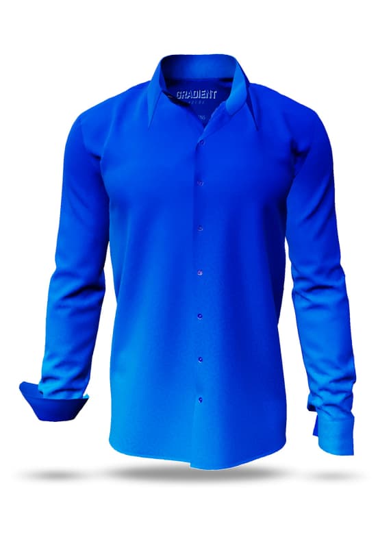 blaue Hemden Herren GRADIENT AZURE von GERMENS