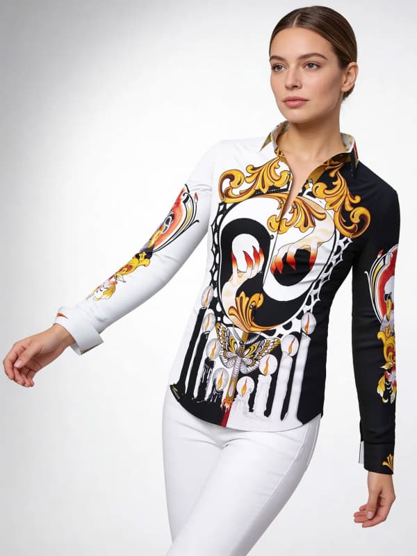 EQUINOX - Extravagante Damenbluse - GERMENS