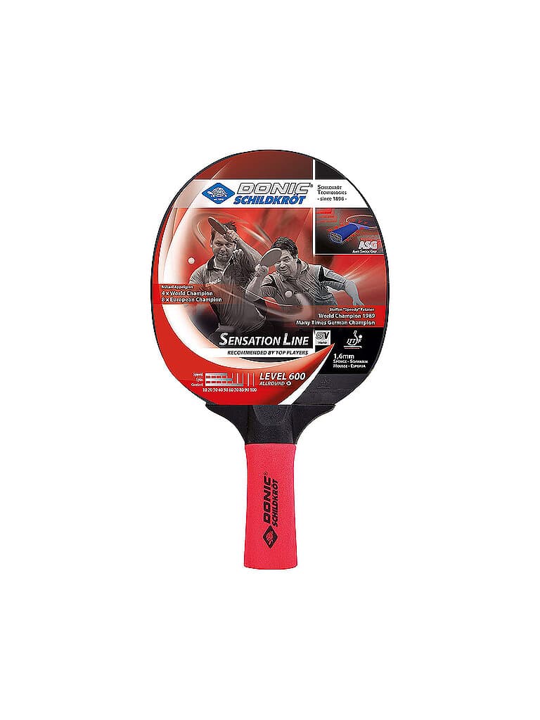 DONIC SCHILDKRÖT Tischtennisschläger Sensation 600 rot