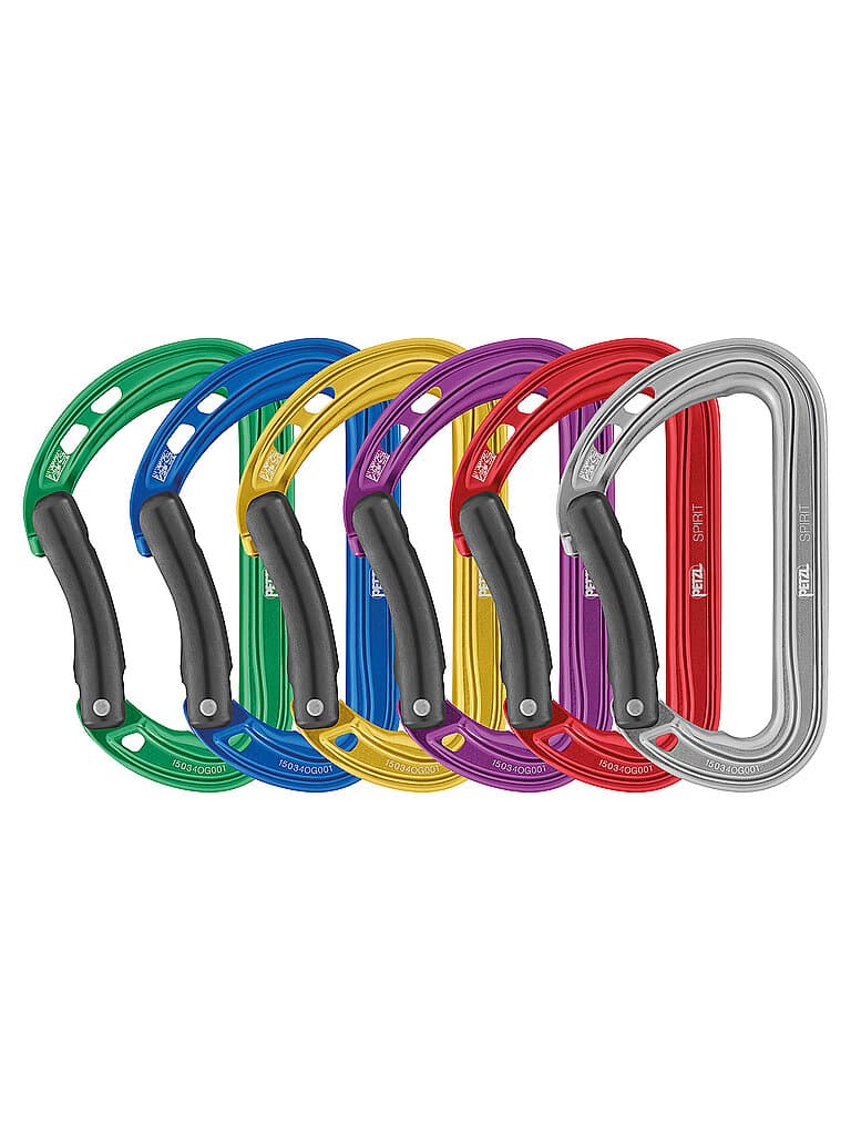 PETZL Karabiner Spirit 6er Pack bunt