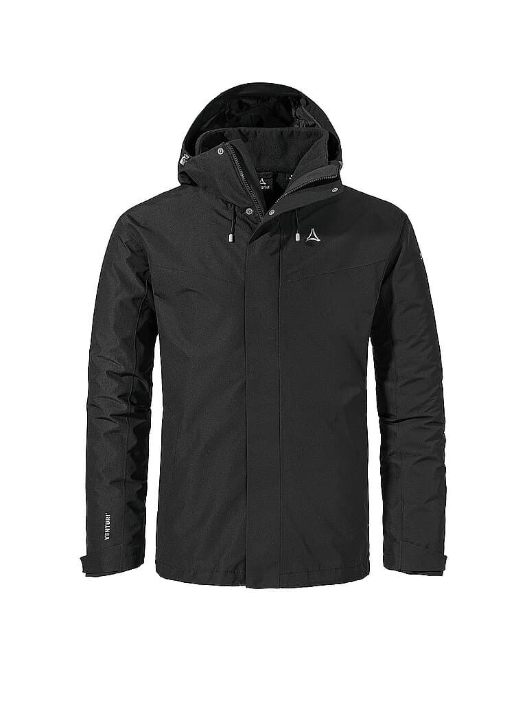 SCHÖFFEL Herren Wanderjacke Okere eL 3in1 Hoodie schwarz | 58