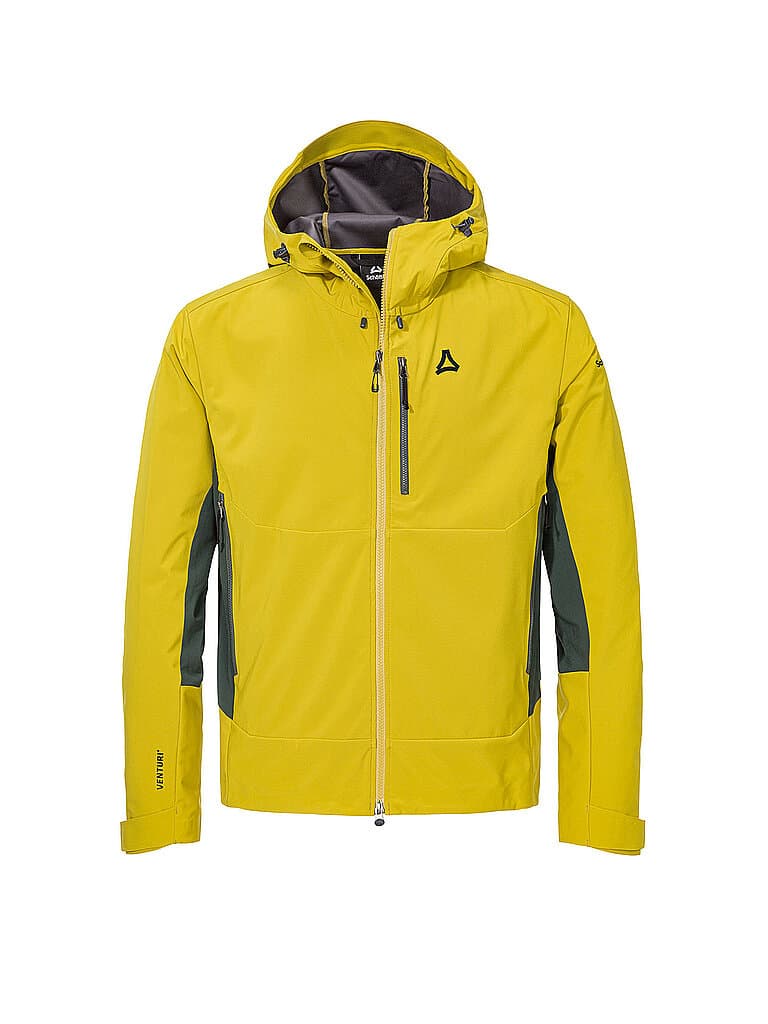 SCHÖFFEL Herren Touren Softshelljacke Milagle Hoodie gold | 56