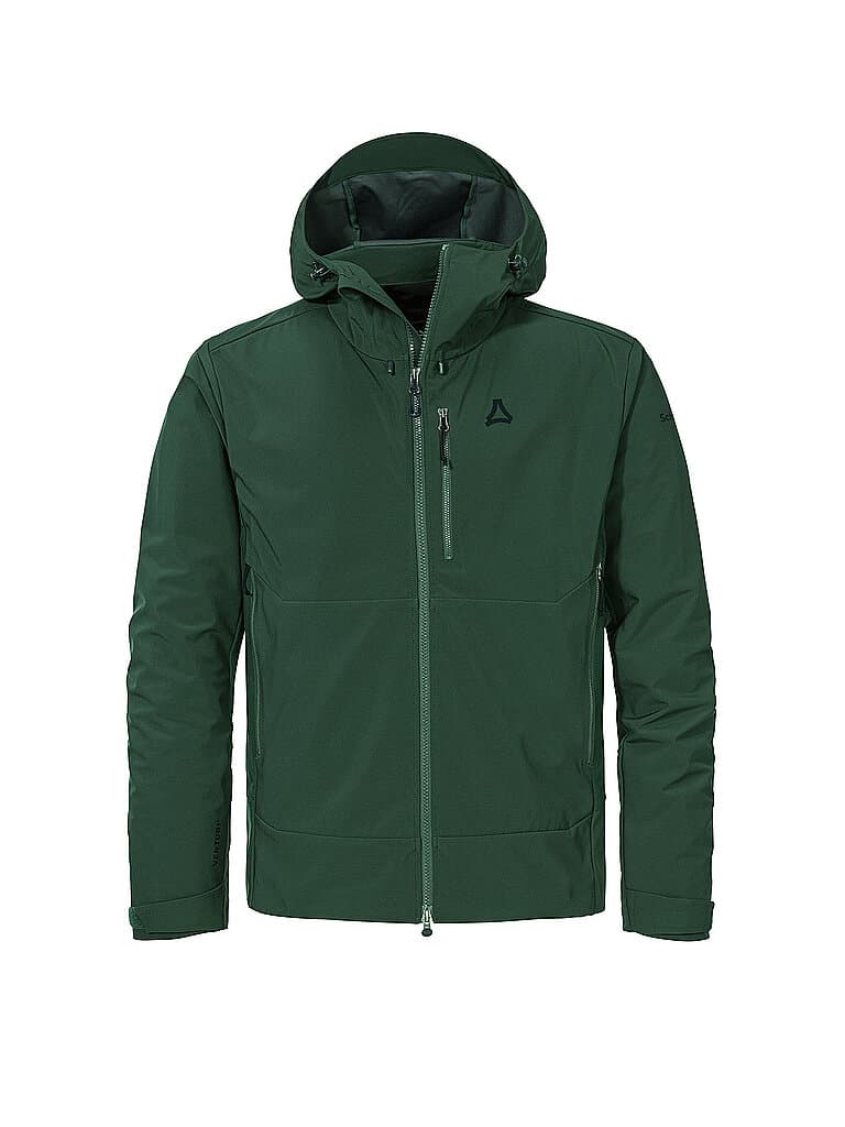 SCHÖFFEL Herren Touren Softshelljacke Milagle Hoodie dunkelgrün | 58