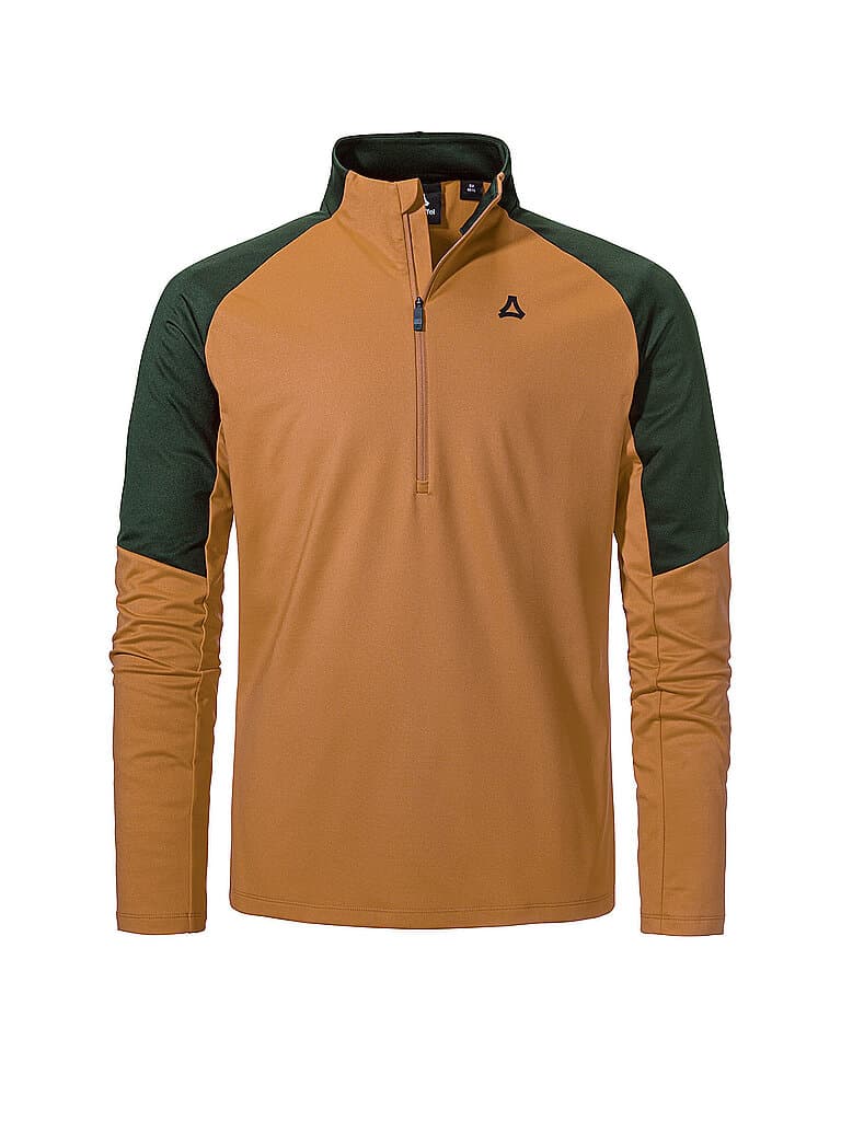 SCHÖFFEL Herren Unterzieh Zipshirt Style Safoon senf | 50