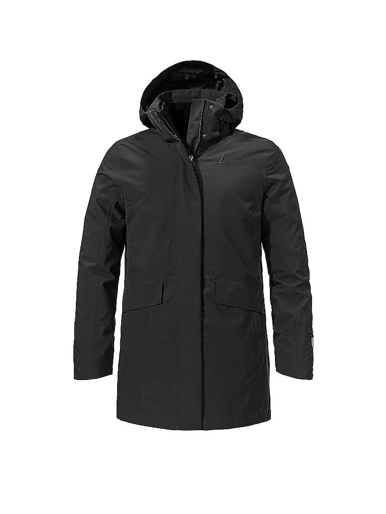 SCHÖFFEL Damen Winterparka 3in1 Style Borkol Hoodie schwarz | 40