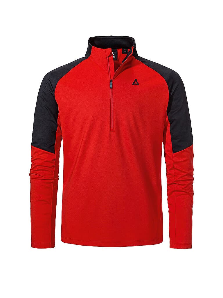 SCHÖFFEL Herren Unterzieh Zipshirt Style Safoon rot | 48
