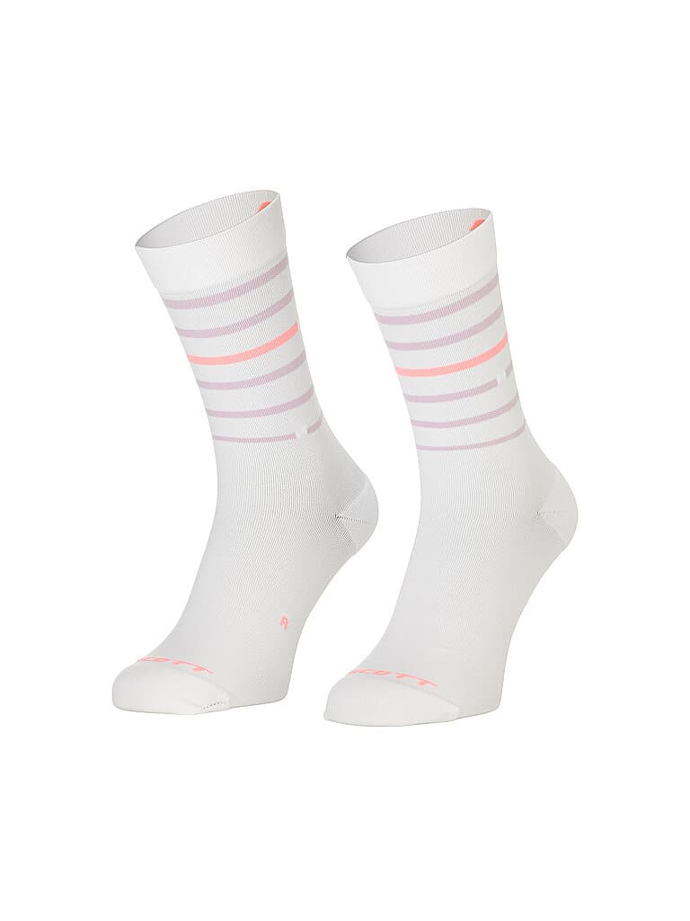 SCOTT Damen Radsocken Rings Crew weiss | 39-41