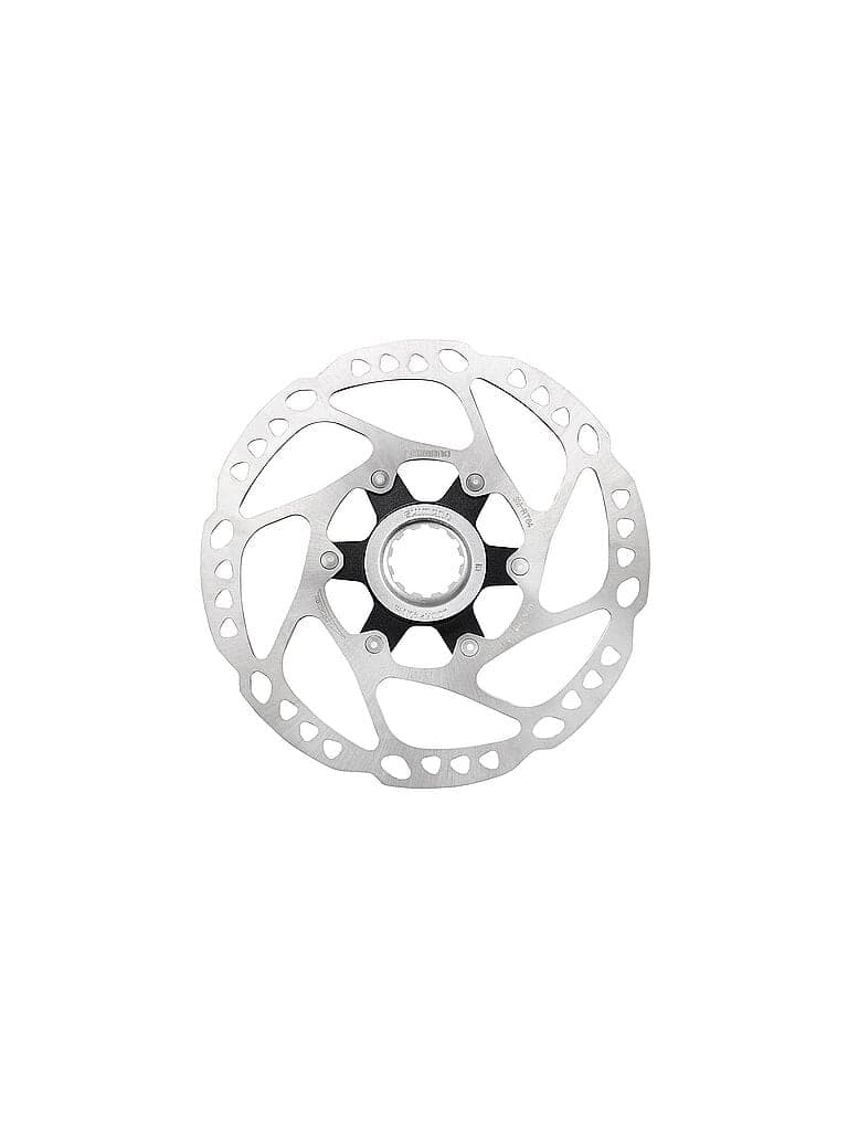 SHIMANO Fahrrad-Bremsscheibe RT64 180mm CL silber