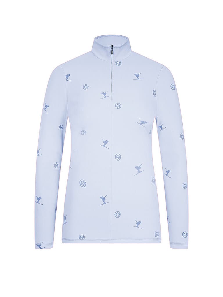 SPORTALM Damen Ski Unterzieh Zipshirt hellblau | 42
