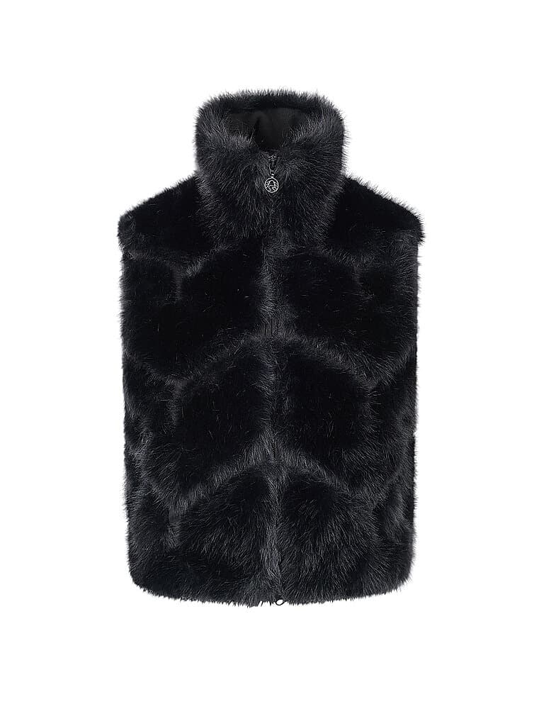 SPORTALM Damen Weste Fake Fur schwarz | 38