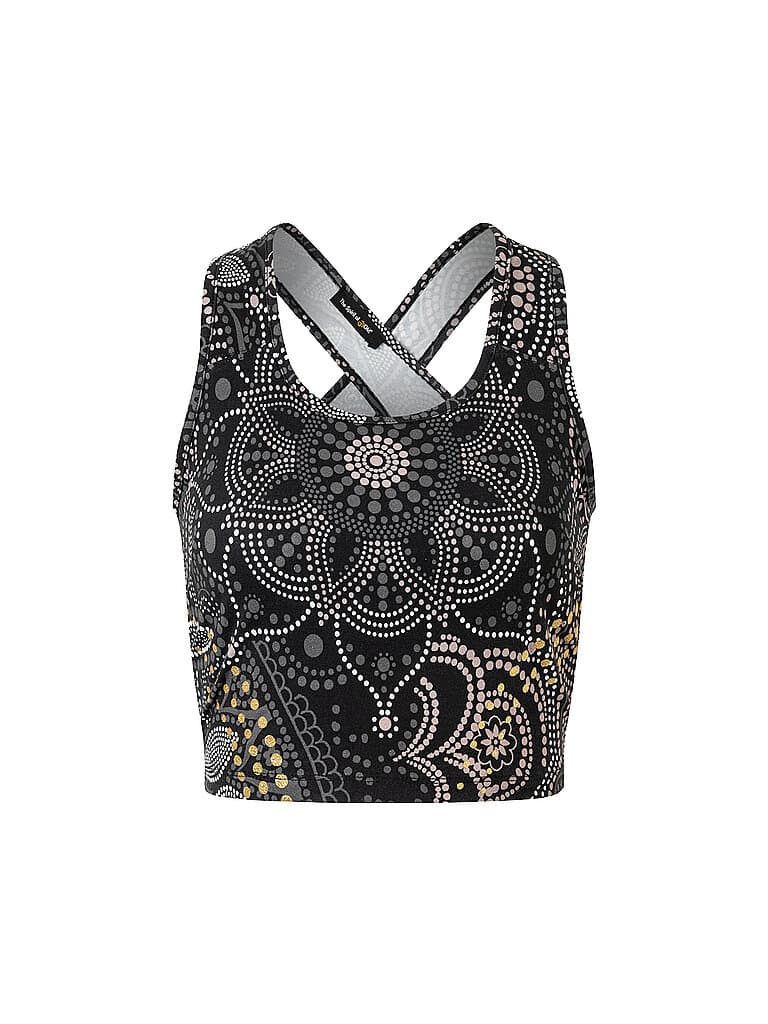 THE SPIRIT OF OM Damen Yoga Bra Maui ohne Polster schwarz | L