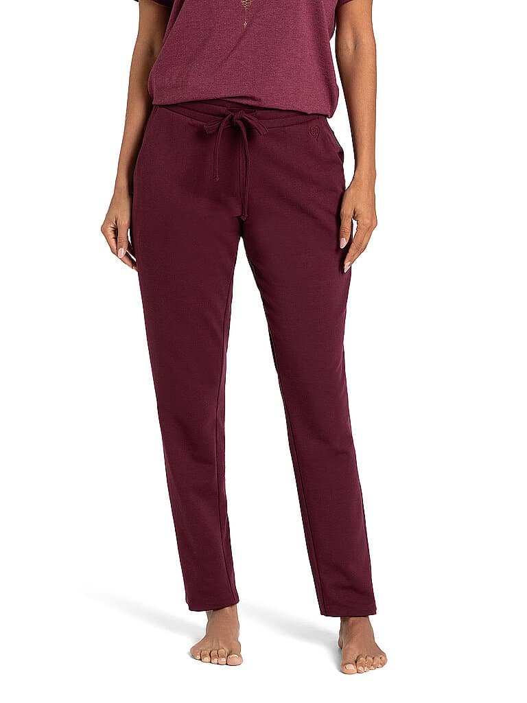 THE SPIRIT OF OM Damen Yogahose Joy dunkelrot | XL